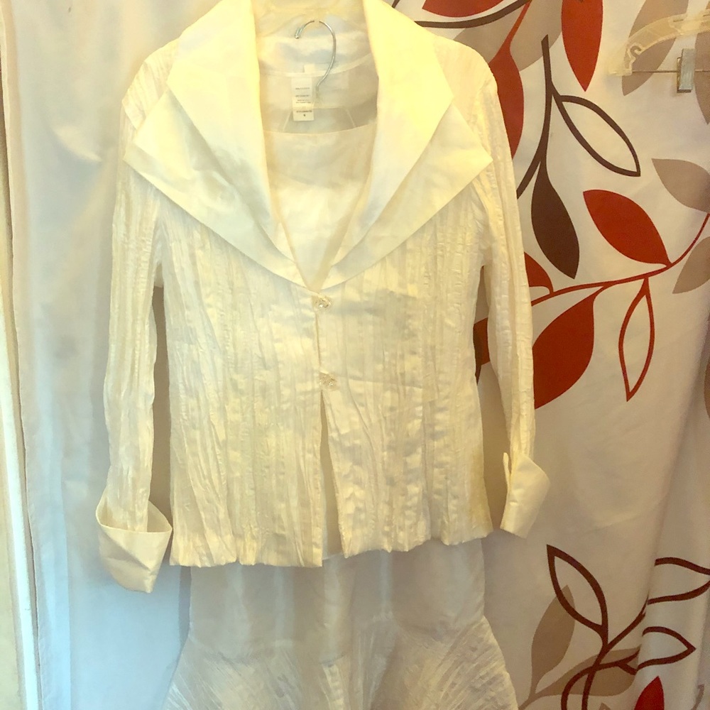 3K Fashions Women 3 Piece Skirt Suit Size Medium